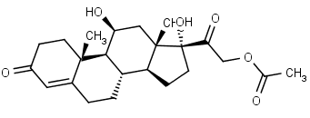 hydrocortisone acetate chemical structure linking to API services
